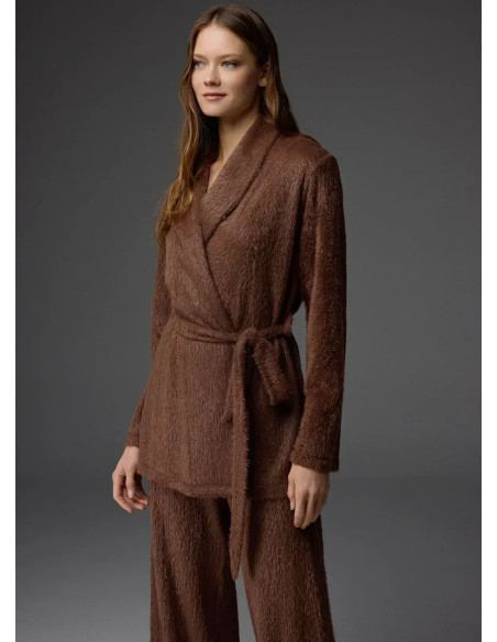 Bonjour Madame 1810 Kahverengi Robe Set — factory-direct from Turkey