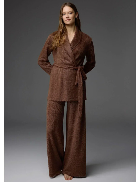 Bonjour Madame 1810 Kahverengi Robe Set — wholesale from Turkey
