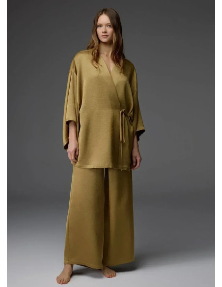 Bonjour Madame 1812 Yeşil Viscose Pants Homewear Set — Istanbul wholesale supplier