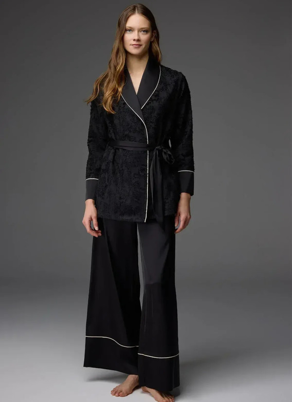 Bonjour Madame 1816 Siyah Robe Set — Turkish textile wholesale