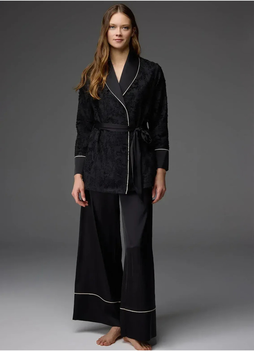 Bonjour Madame 1816 Siyah Robe Set — Turkish textile wholesale