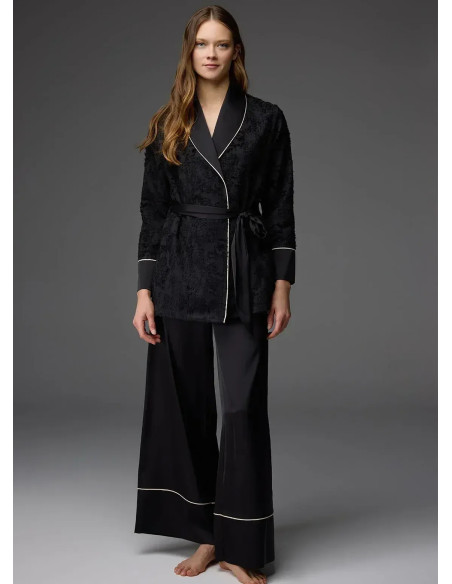 Bonjour Madame 1816 Siyah Robe Set — Turkish textile wholesale