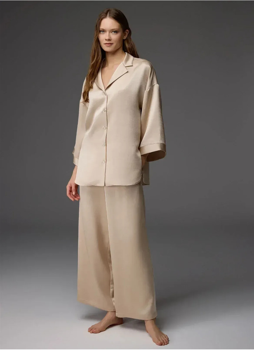 Женский Пижамный Комплект: Рубашка с Воротником + Брюки - VISCOSE SET BONJOUR MADAME 1820 Bonjou — оптом для магазинов и бутиков