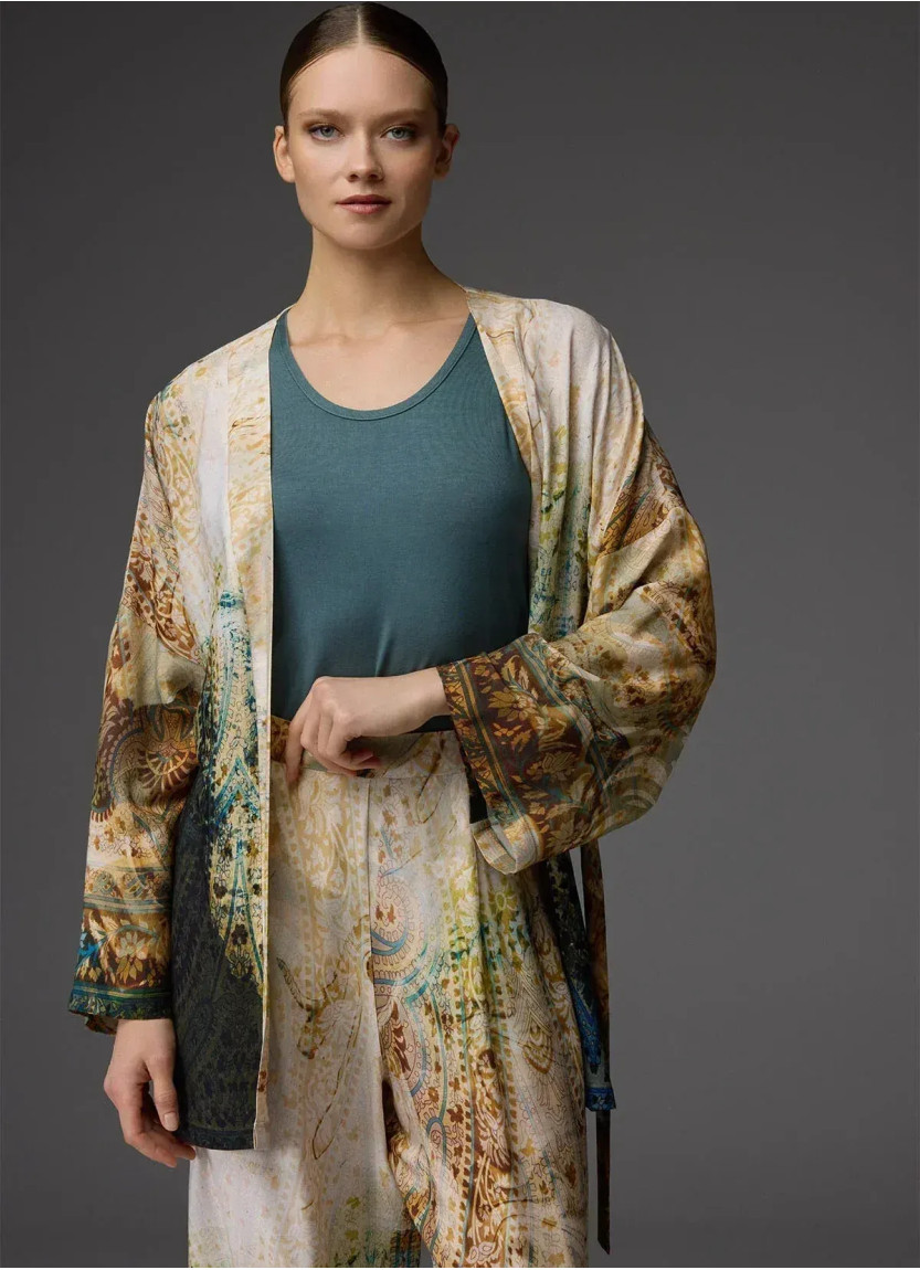 Bonjour Madame 1834 Viscose Robe Set — direct Turkish factory supply
