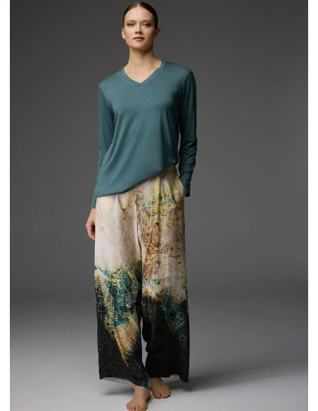 Bonjour Madame 1837 Viscose Pants Homewear Set — Turkish factory wholesale