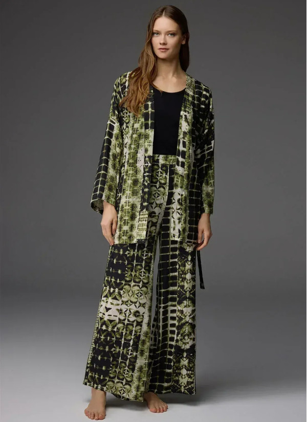 Bonjour Madame 1838 Viscose Robe Set — Turkish textile wholesale