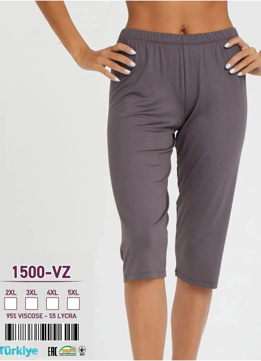 Caroline 1500-VZ Leggings or Capri Pants (2XL+3XL+4XL+5XL) — factory-direct from Turkey