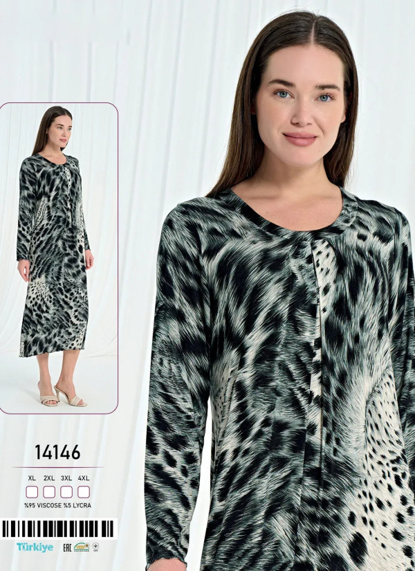 Caroline 14146 Nightdress (2XL+3XL+4XL+5XL) — direct Turkish factory supply