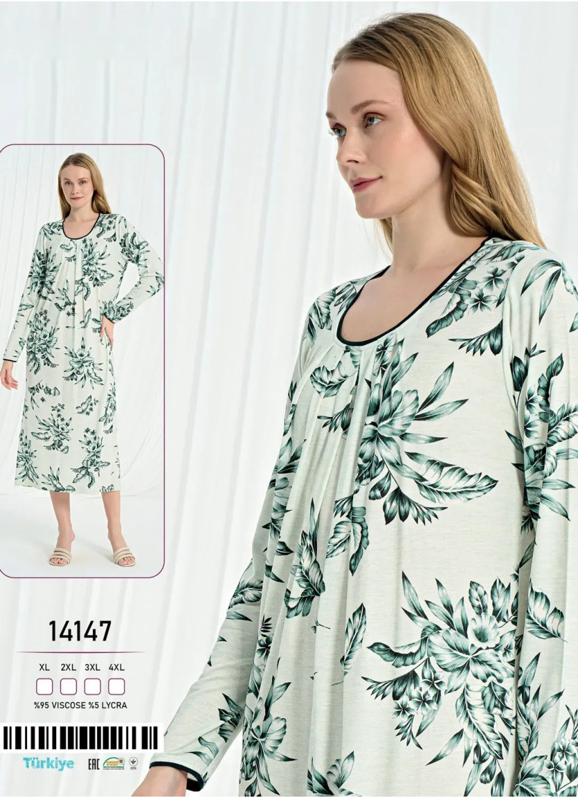 Caroline 14147 Nightdress (XL+2XL+3XL+4XL) — wholesale from Turkey