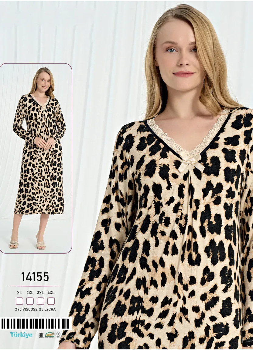 Caroline 14155 Nightdress (XL+2XL+3XL+4XL) — factory-direct from Turkey