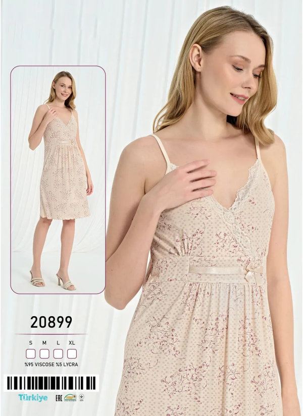 Caroline 20899 Оптом Турция Фабрика Туника Женская на Бретельках S+M+L+XL Caroline 20899 Купить Оптом с Турции
