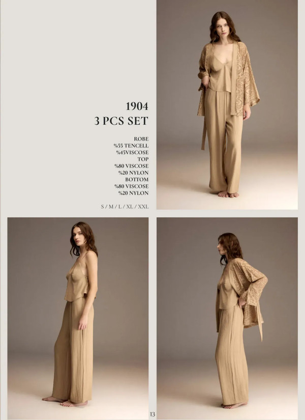 Bonjour Madame 1904 Viscose Women's Pajama Set — direct Turkish factory supply 2