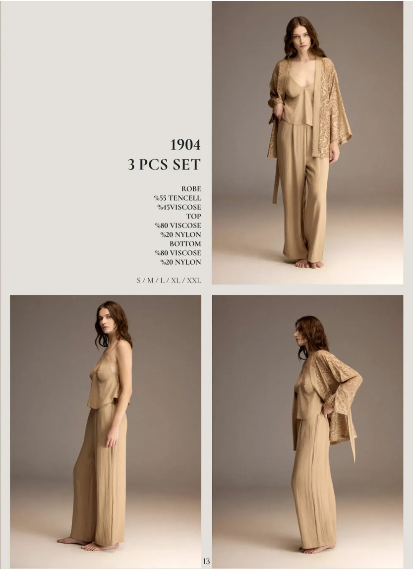 Bonjour Madame 1904 Viscose Women's Pajama Set — wholesale from Turkey