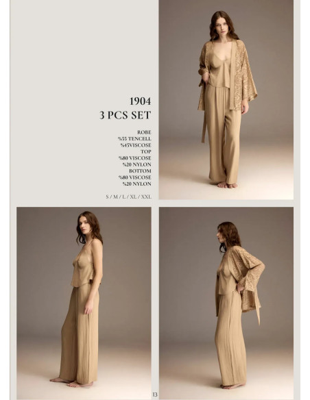 Bonjour Madame 1904 Viscose Women's Pajama Set — wholesale from Turkey