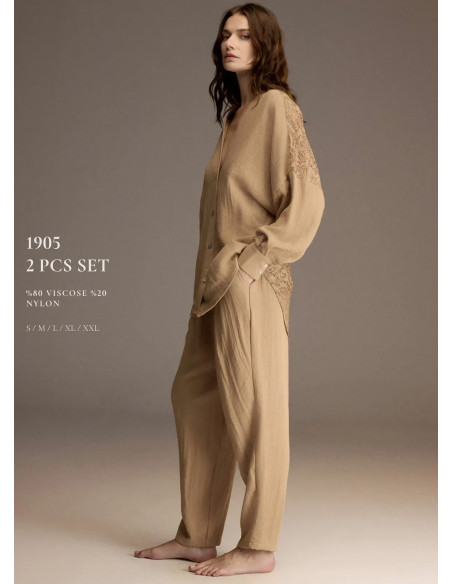Bonjour Madame 1905 Viscose Women's Pajama Set — Istanbul wholesale supplier