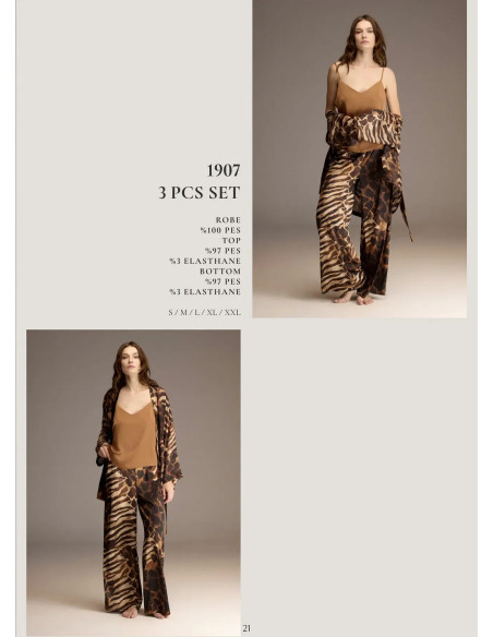 Bonjour Madame 1907 Women's Pajama Set — Turkish factory wholesale