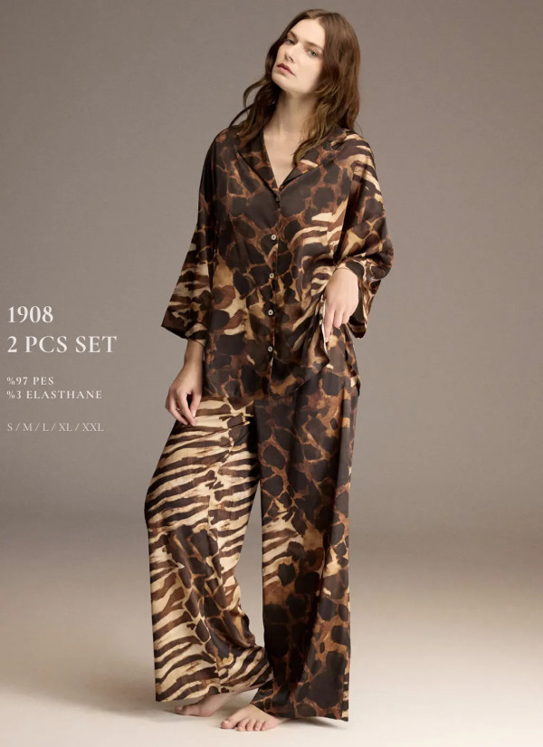 Bonjour Madame 1908 Women's Pajama Set — factory-direct from Turkey 2