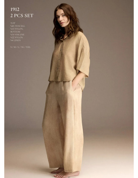 Bonjour Madame 1912 Viscose Women's Pajama Set — Turkish factory wholesale