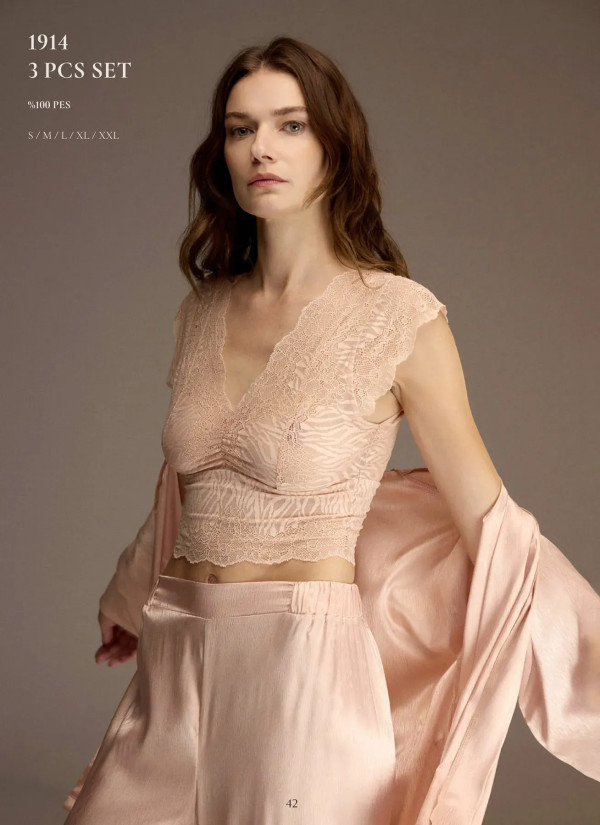 Bonjour Madame 1914 Lace Women's Pajama Set — wholesale for boutiques