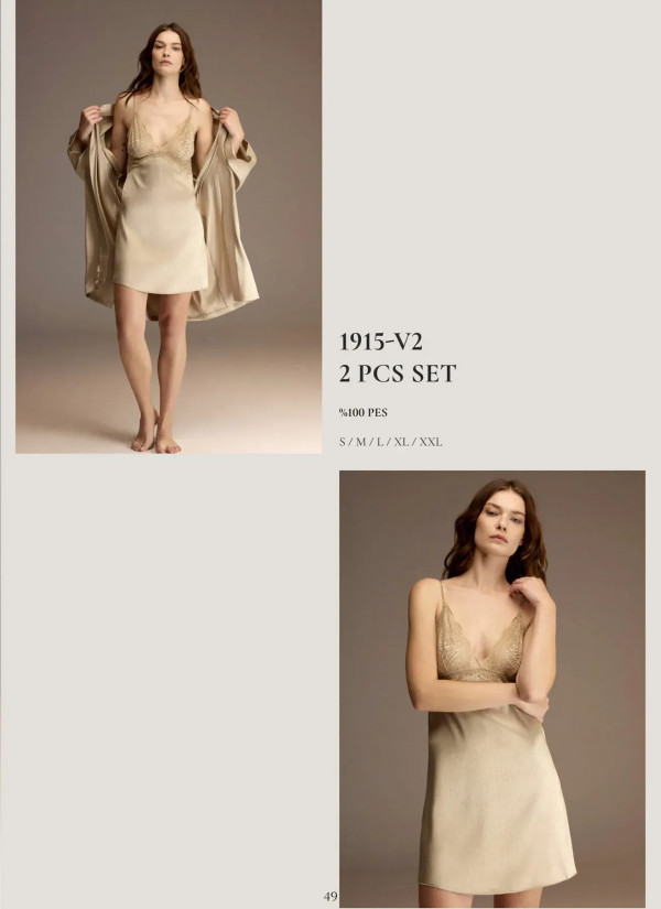 Bonjour Madame 1915-V2 Nightdress — direct Turkish factory supply 2