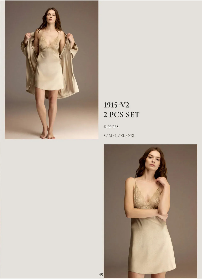 Bonjour Madame 1915-V2 Nightdress — wholesale from Turkey