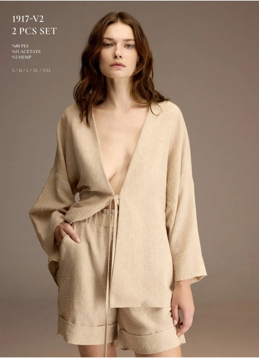 Bonjour Madame 1917-V2 Women's Pajama Set — factory-direct from Turkey