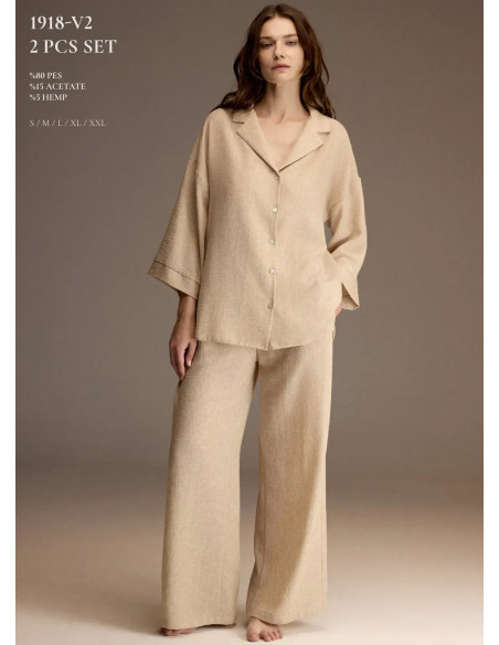 Bonjour Madame 1918-V2 Women's Pajama Set — wholesale from Turkey