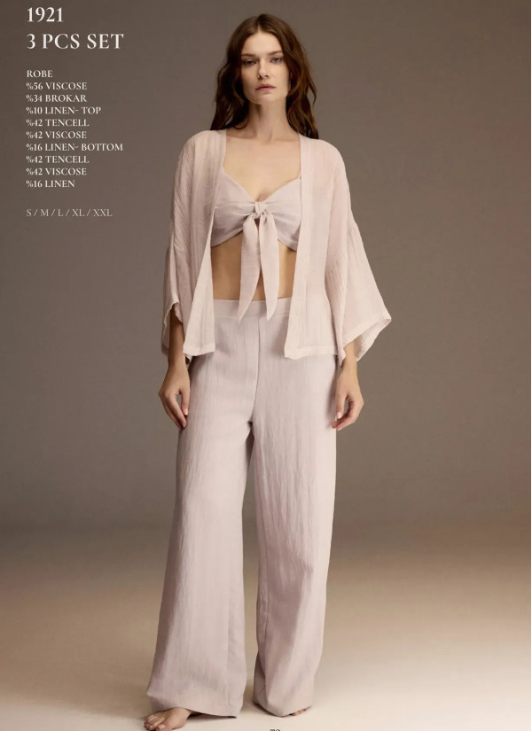 Bonjour Madame 1921 Viscose Women's Pajama Set — Turkey wholesale collection