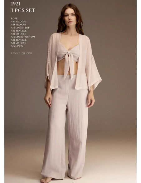 Bonjour Madame 1921 Viscose Women's Pajama Set — Turkey wholesale collection