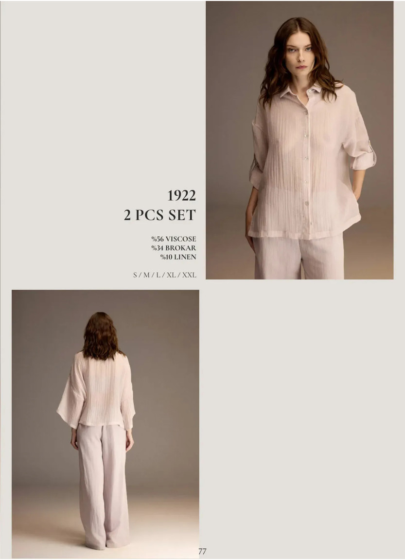 Bonjour Madame 1922 Viscose Women's Pajama Set — Turkey wholesale collection