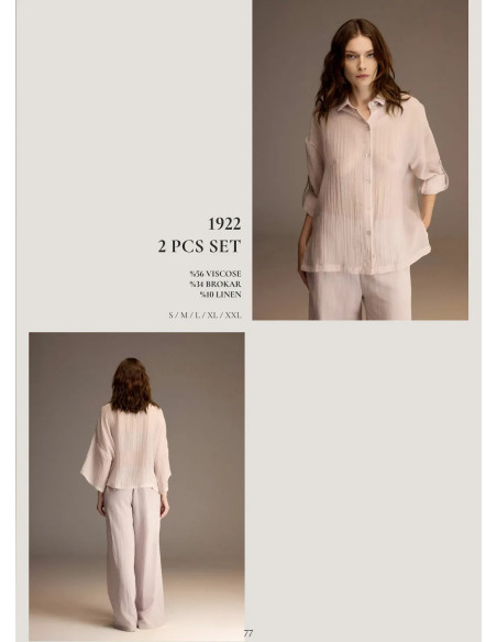 Bonjour Madame 1922 Viscose Women's Pajama Set — Turkey wholesale collection