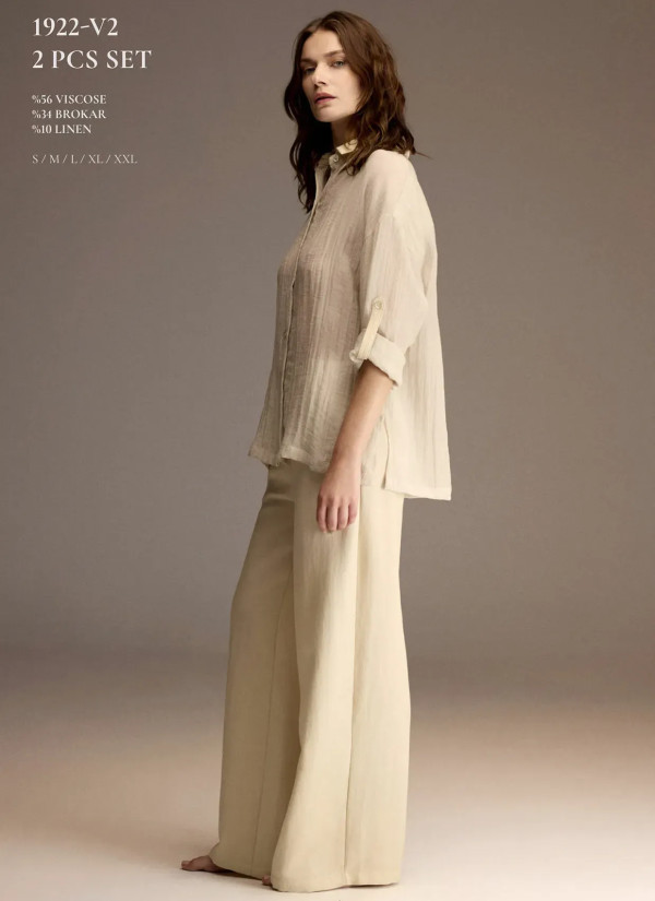 Bonjour Madame 1922-V2 Viscose Women's Pajama Set — wholesale from Turkey