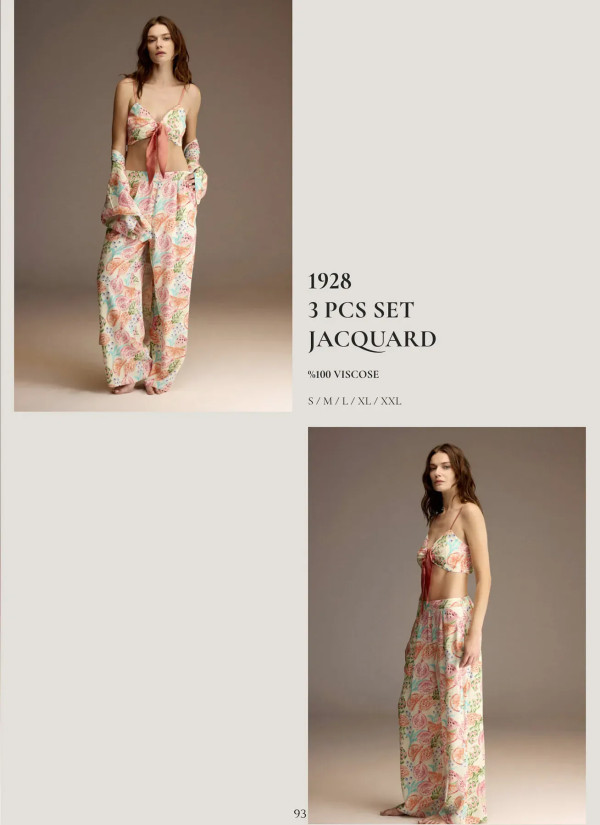 Bonjour Madame 1928 Viscose Women's Pajama Set — factory-direct from Turkey 2