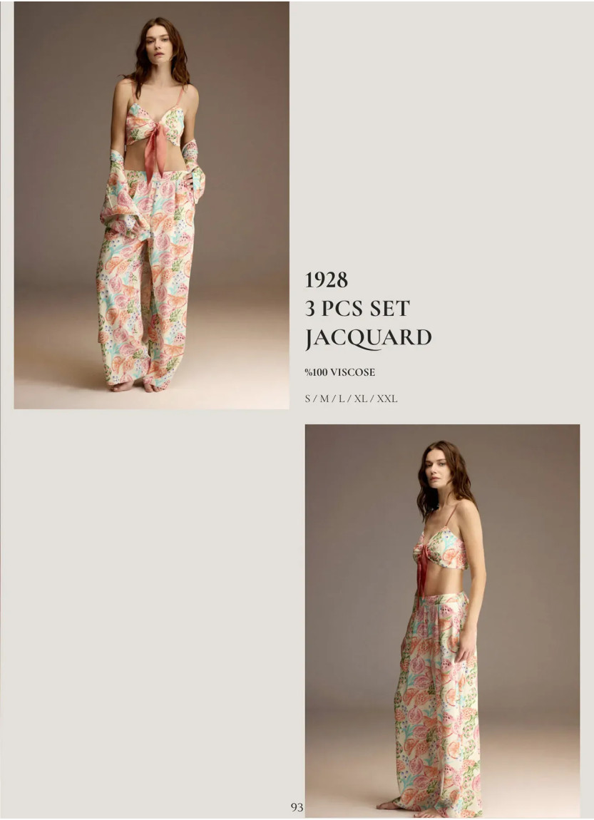Bonjour Madame 1928 Viscose Women's Pajama Set — Turkish textile wholesale