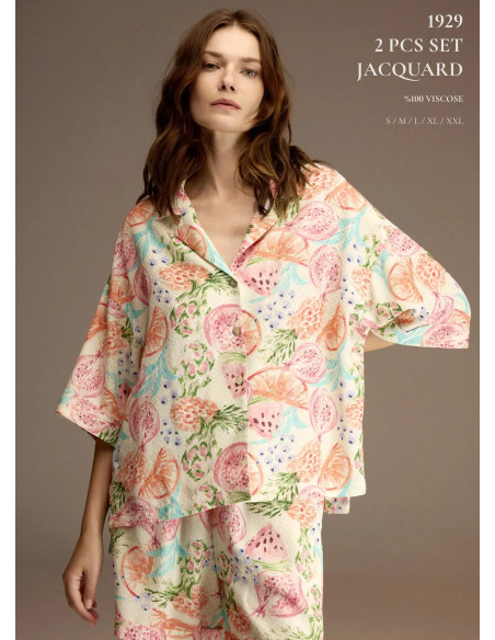 Bonjour Madame 1929 Viscose Women's Pajama Set — Turkey wholesale collection