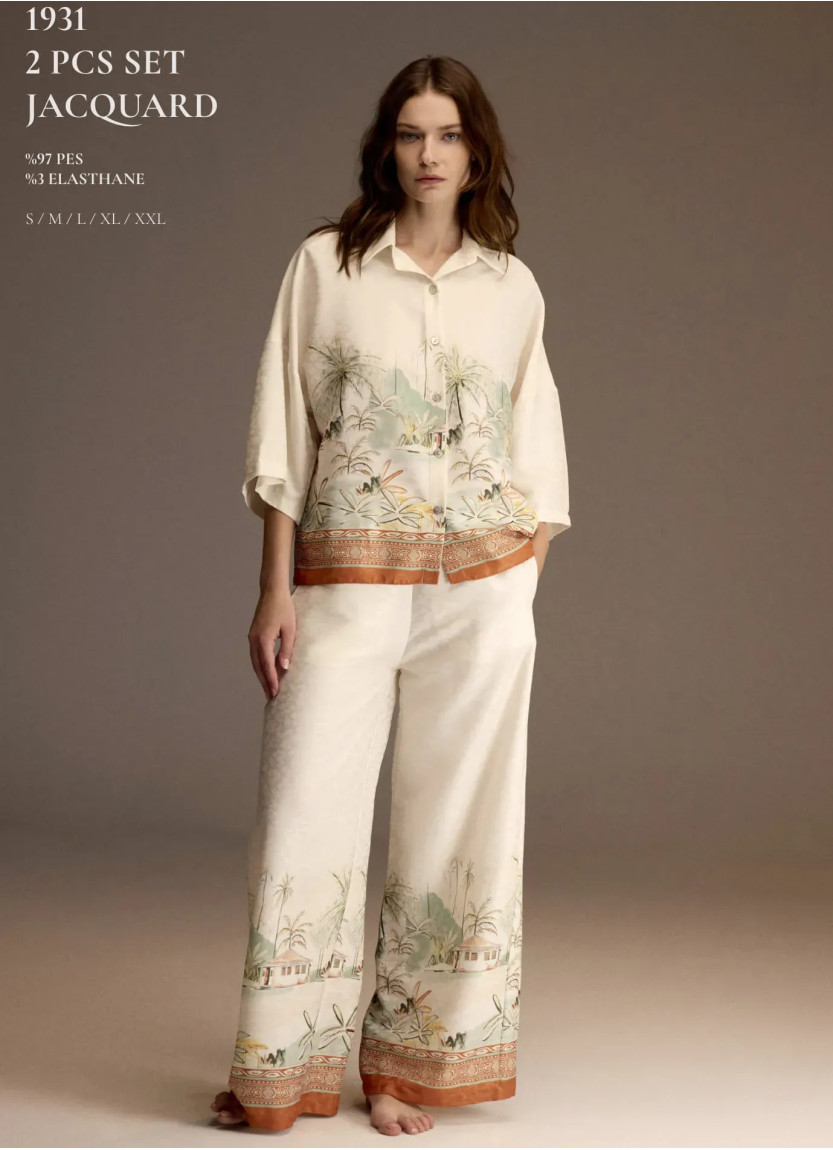 Bonjour Madame 1931 Women's Pajama Set — Istanbul wholesale supplier