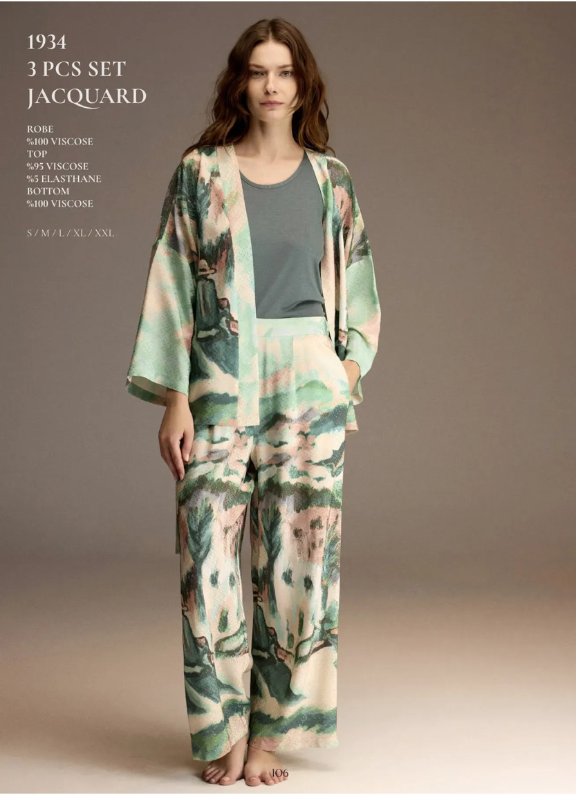 Bonjour Madame 1934 Viscose Women's Pajama Set — Turkish textile wholesale