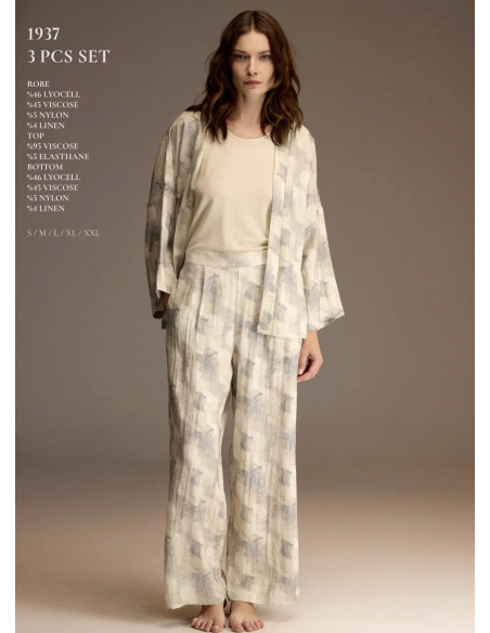Bonjour Madame 1937 Viscose Women's Pajama Set — wholesale for boutiques
