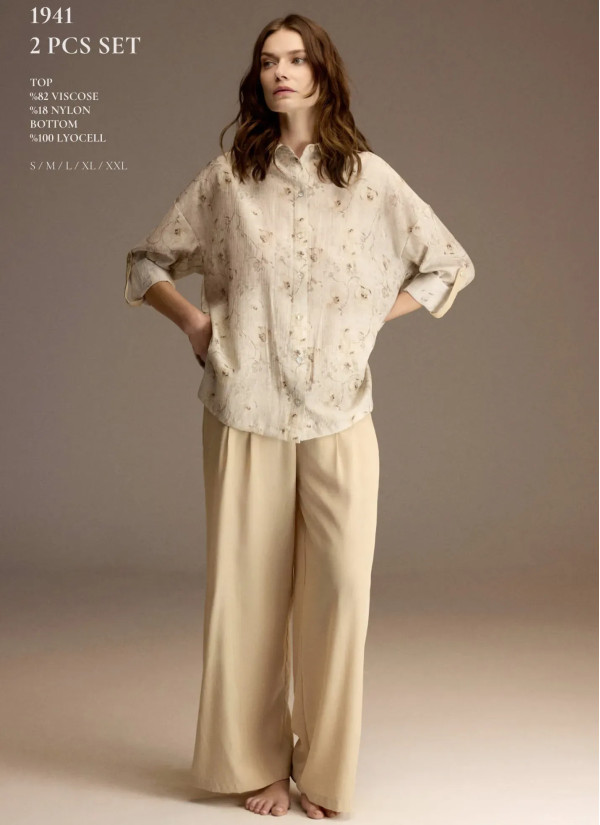 Bonjour Madame 1941 Viscose Women's Pajama Set — wholesale for boutiques