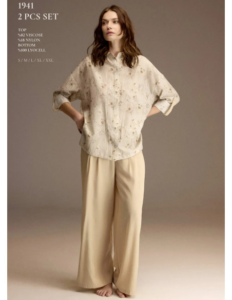 Bonjour Madame 1941 Viscose Women's Pajama Set — wholesale for boutiques