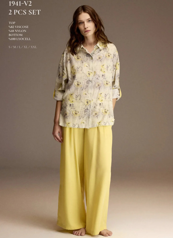 Bonjour Madame 1941-V2 Viscose Women's Pajama Set — wholesale from Turkey