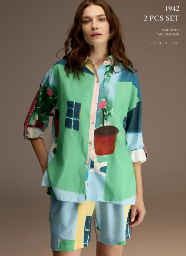 Bonjour Madame 1942 Women's Pajama Set — Istanbul wholesale supplier 2