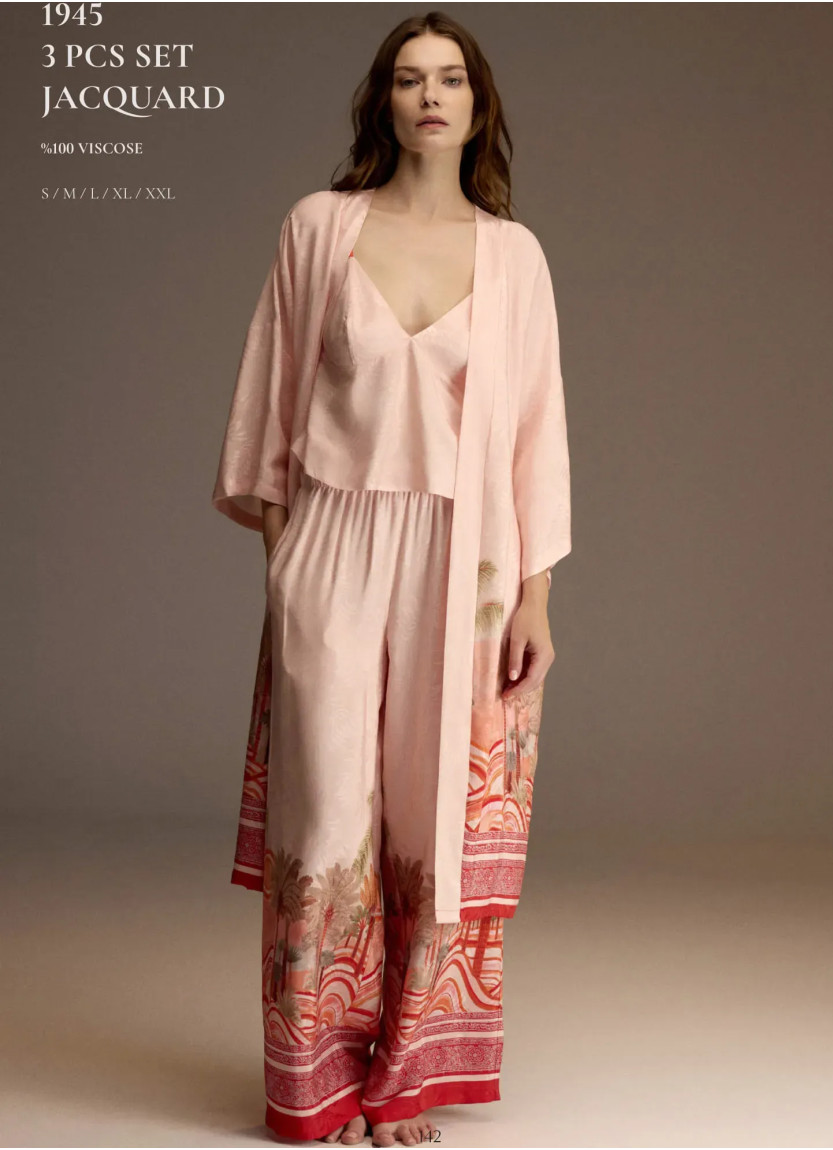 Bonjour Madame 1945 Viscose Women's Pajama Set — Turkish factory wholesale