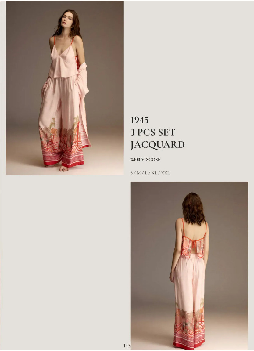 Bonjour Madame 1945 Viscose Women's Pajama Set — Istanbul wholesale supplier