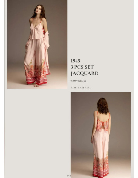 Bonjour Madame 1945 Viscose Women's Pajama Set — Istanbul wholesale supplier