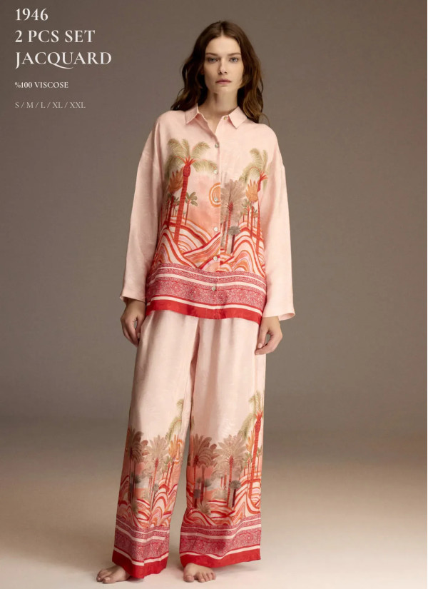 Bonjour Madame 1946 Viscose Women's Pajama Set — Turkish textile wholesale