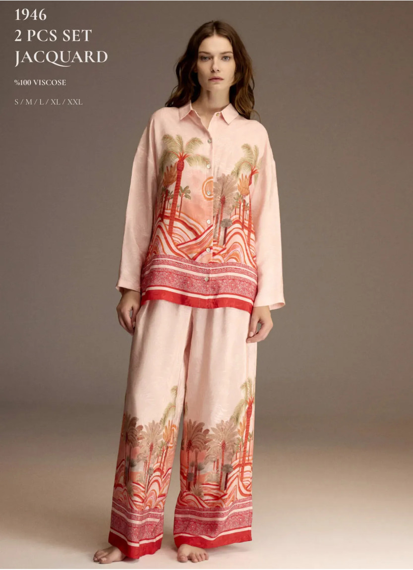 Bonjour Madame 1946 Viscose Women's Pajama Set — Turkish textile wholesale