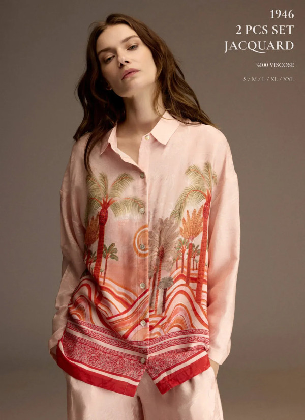 Bonjour Madame 1946 Viscose Women's Pajama Set — Turkish textile wholesale 2