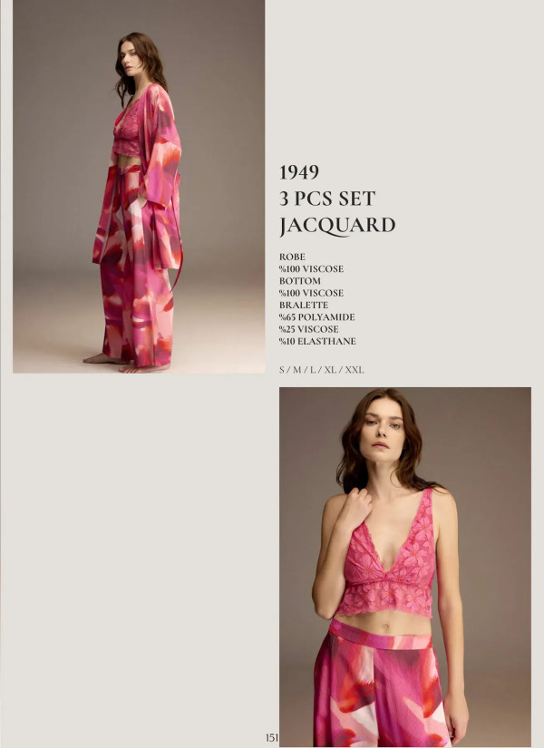 Bonjour Madame 1949 Viscose Women's Pajama Set — wholesale for boutiques 2