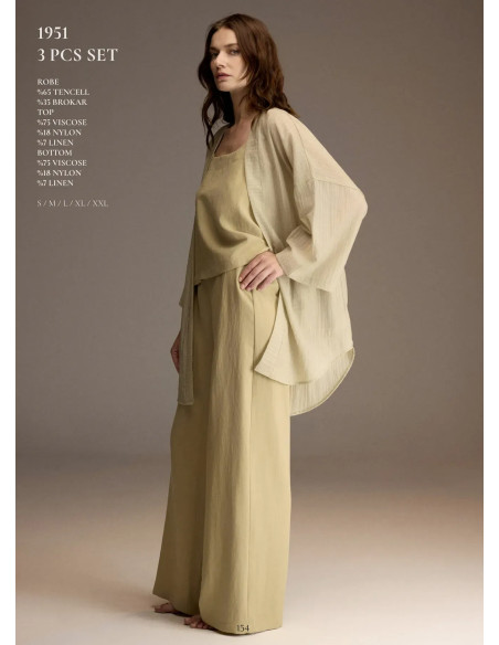Bonjour Madame 1951 Viscose Women's Pajama Set — Istanbul wholesale supplier
